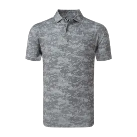 2023 FootJoy Mens Cloud Camo Print Polo - Lava