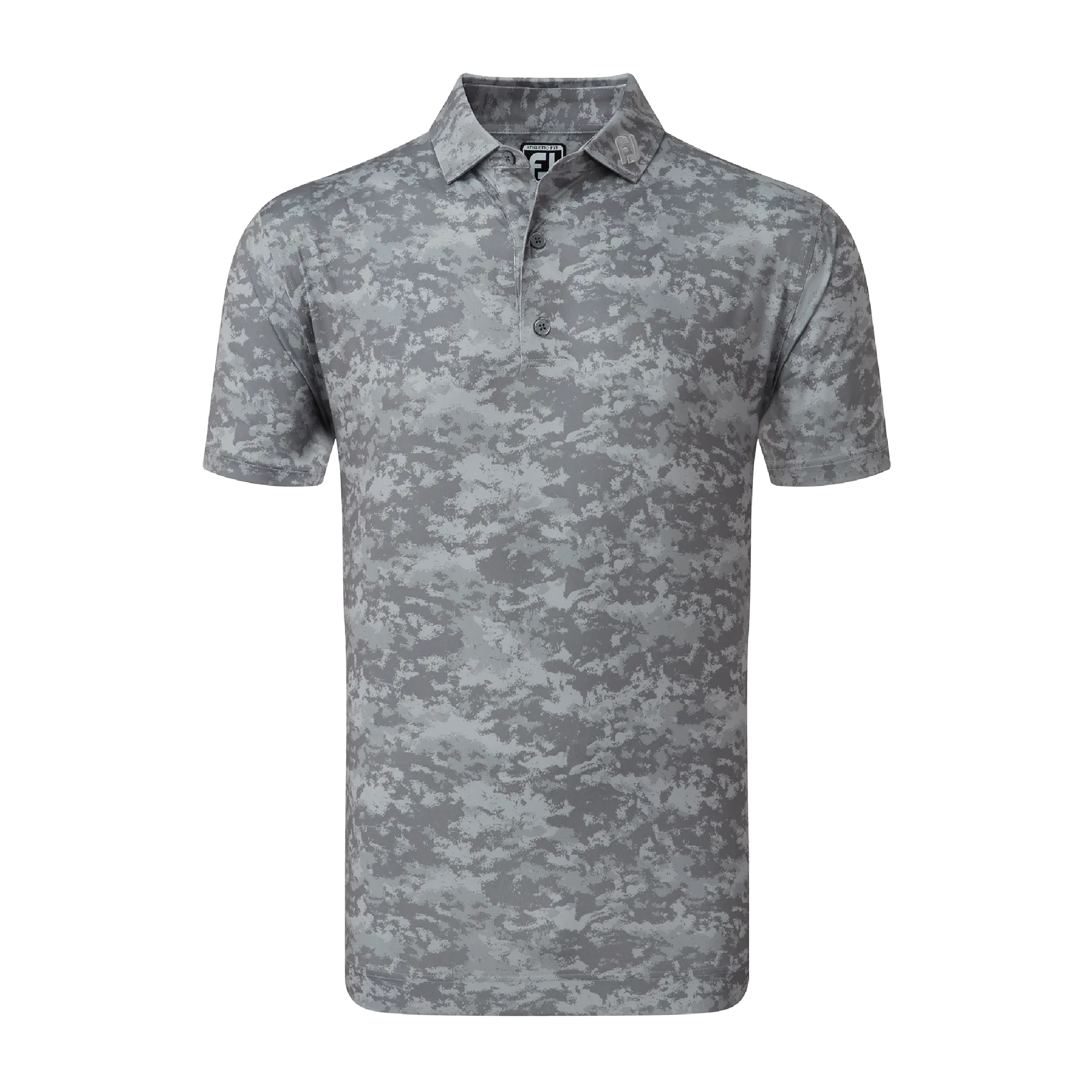 2023 FootJoy Mens Cloud Camo Print Polo - Lava