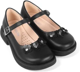 ADAMUMU Little Girls Princess Shoes Glittler Dress Shoes for Gilrs Toddler Girl Heels for Christmas Parties and Holiday Celebrations