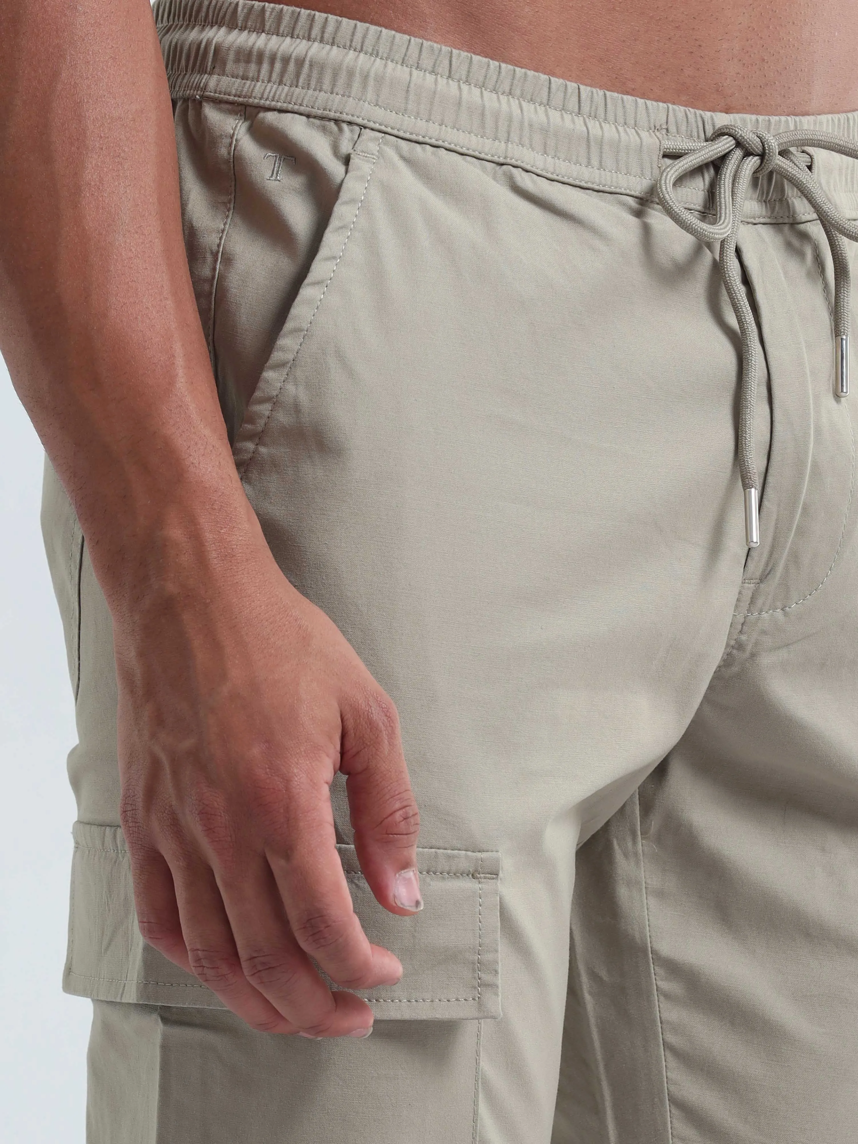 Air Sense Beige Cargo Pants