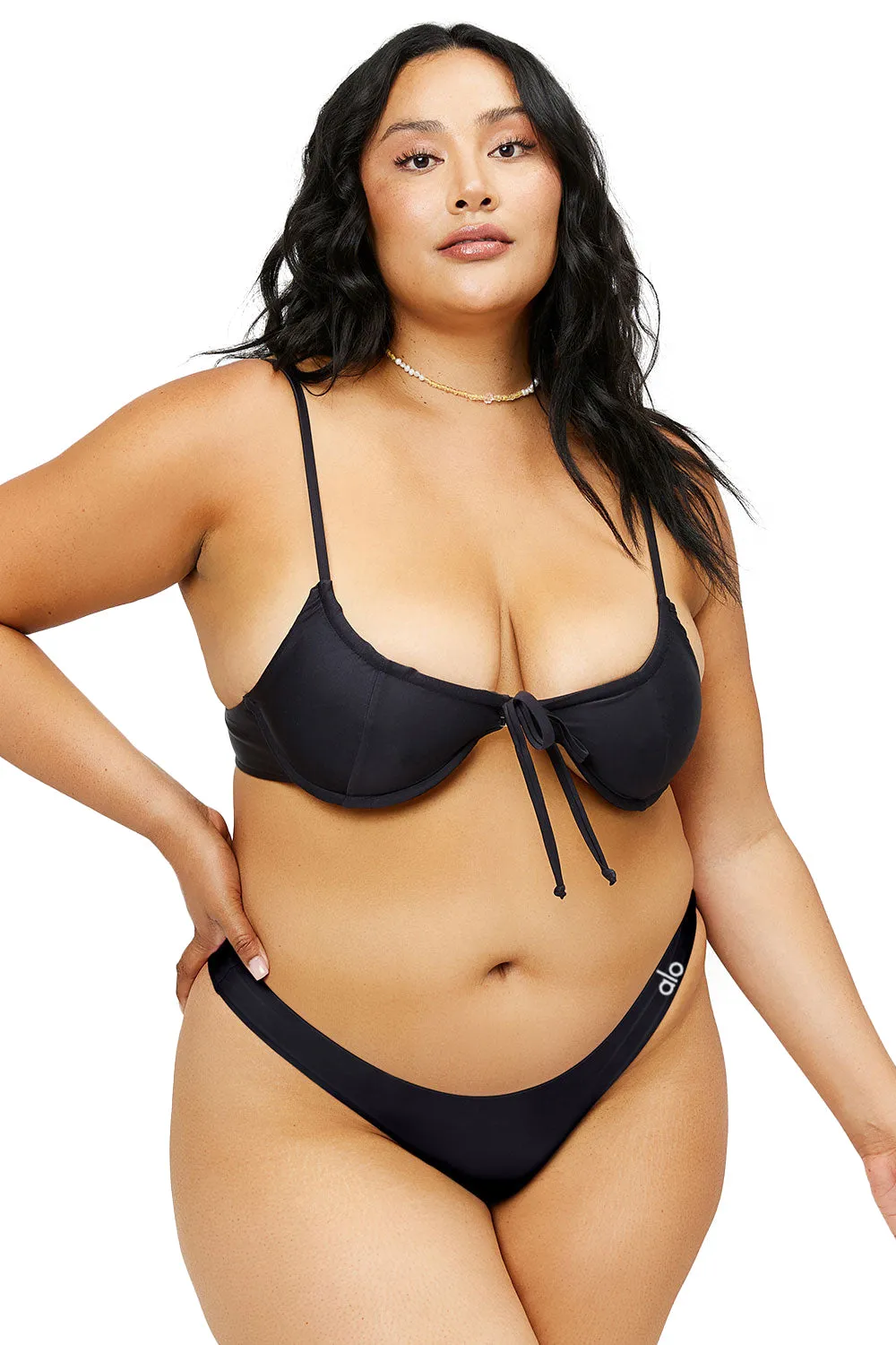 Alo x Frankies Bikinis Benji Top - Black