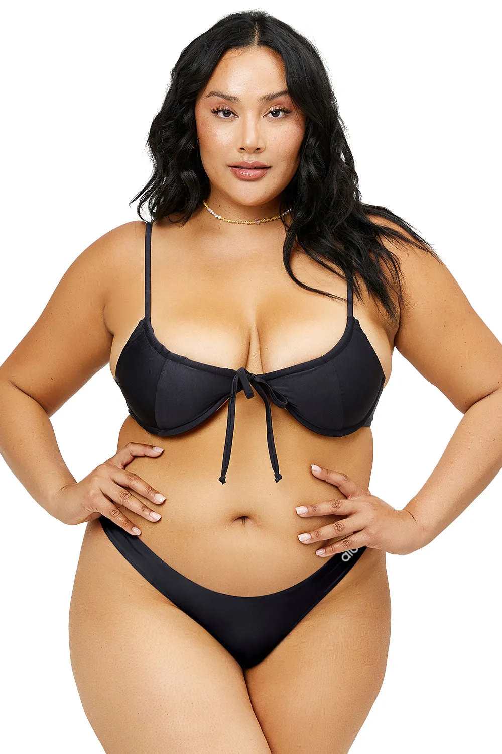 Alo x Frankies Bikinis Benji Top - Black
