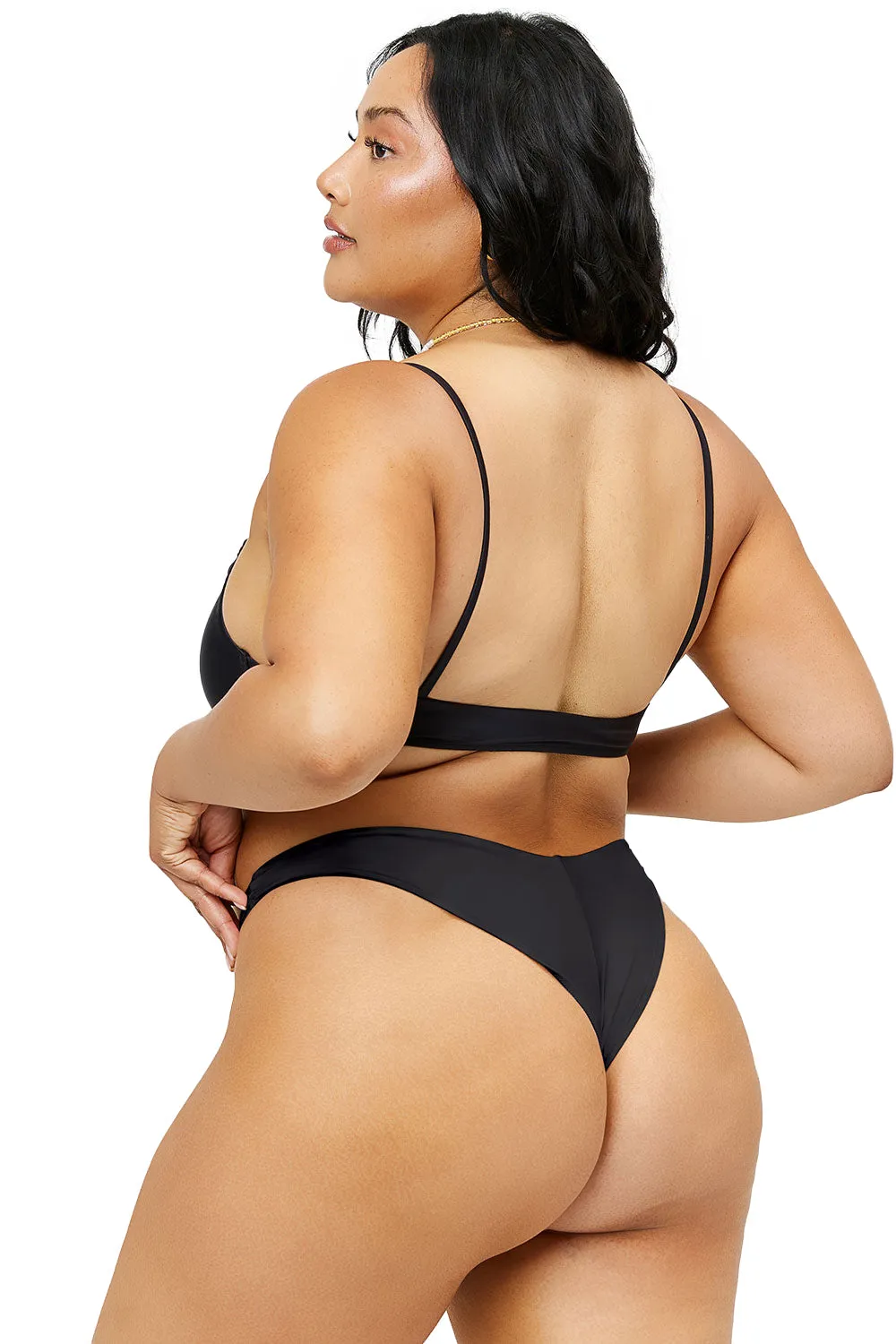 Alo x Frankies Bikinis Benji Top - Black