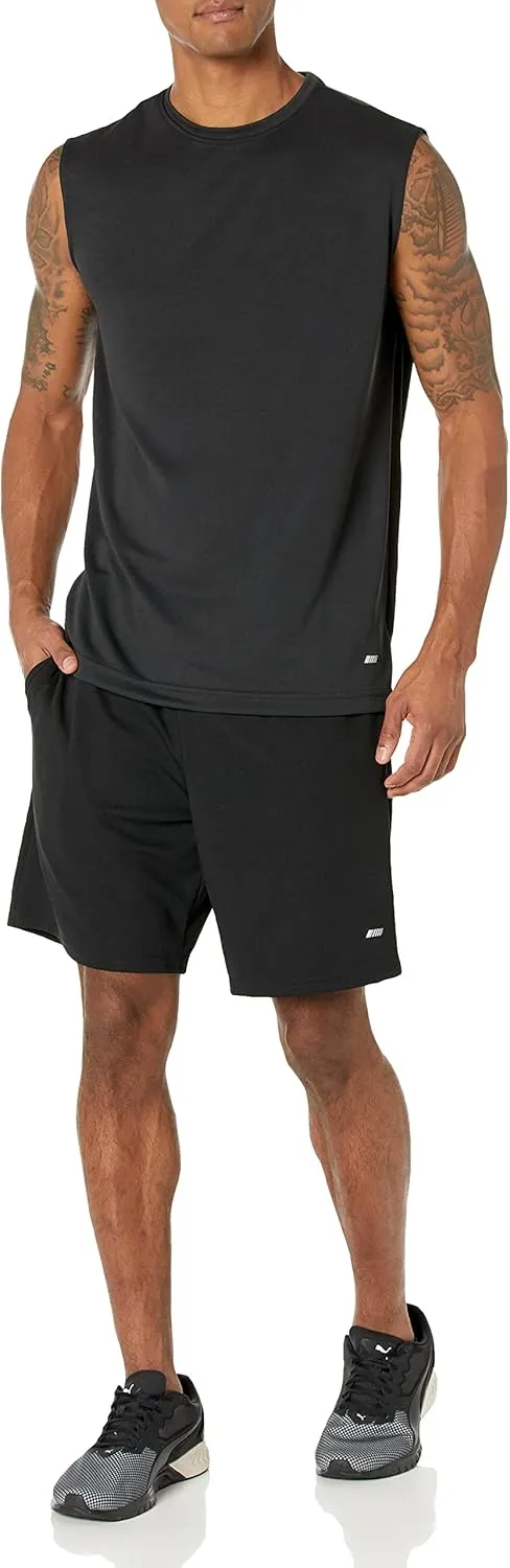 Amazon Essentials Men's Active Performance Tech Muscle Tank, Pack of 2