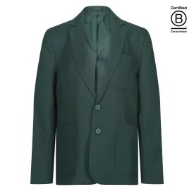 Bottle green unisex Performa eco school blazer