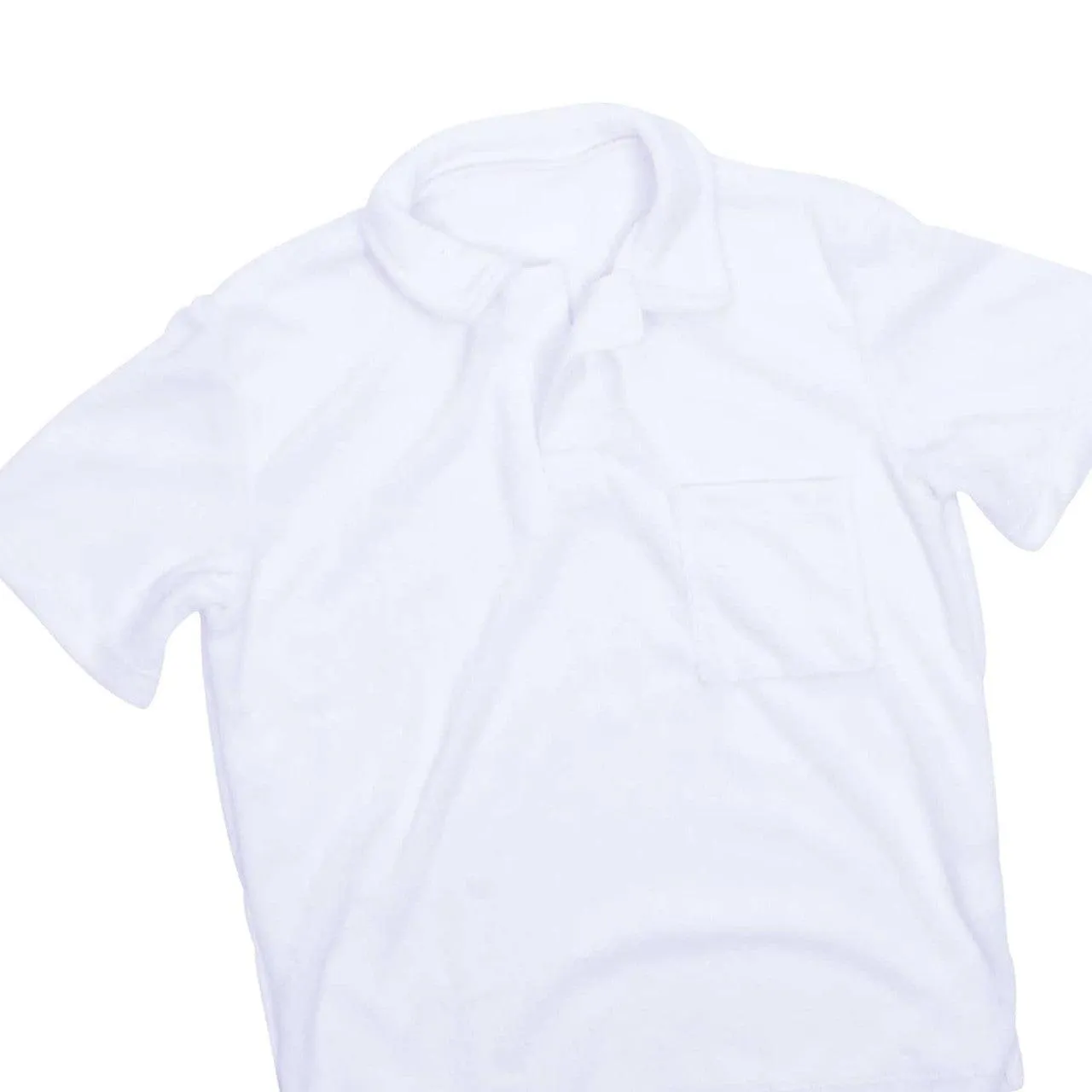 Boys Swimwear | Terry: Polo- White | Shade Critters