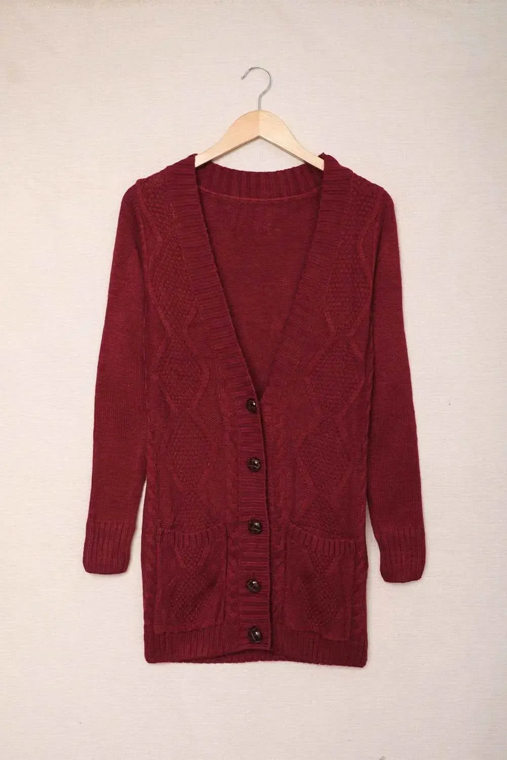 Chic Comfort Knit Button-Front Cardigan
