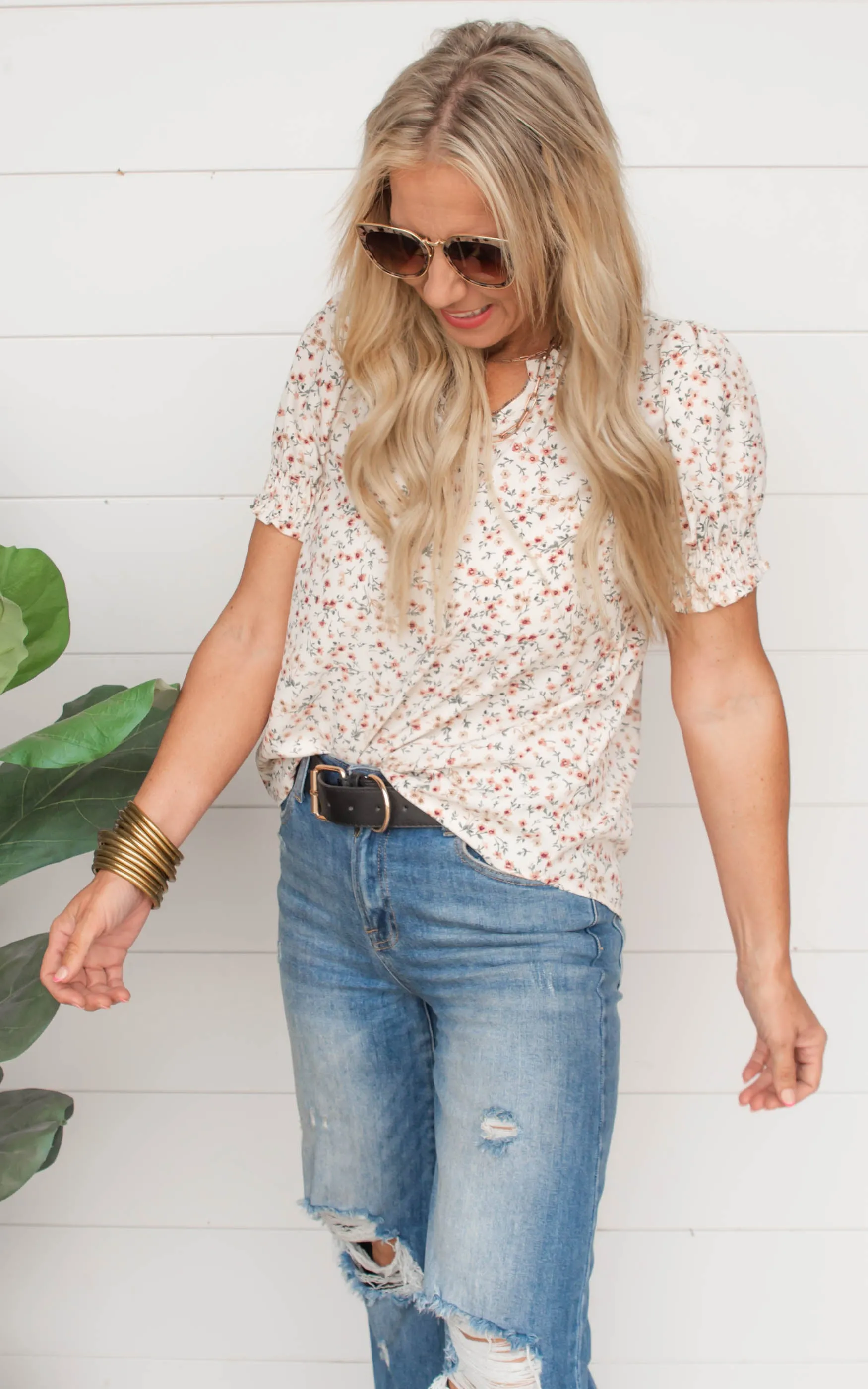 Confidently Cute Floral Blouse | FINAL SALE
