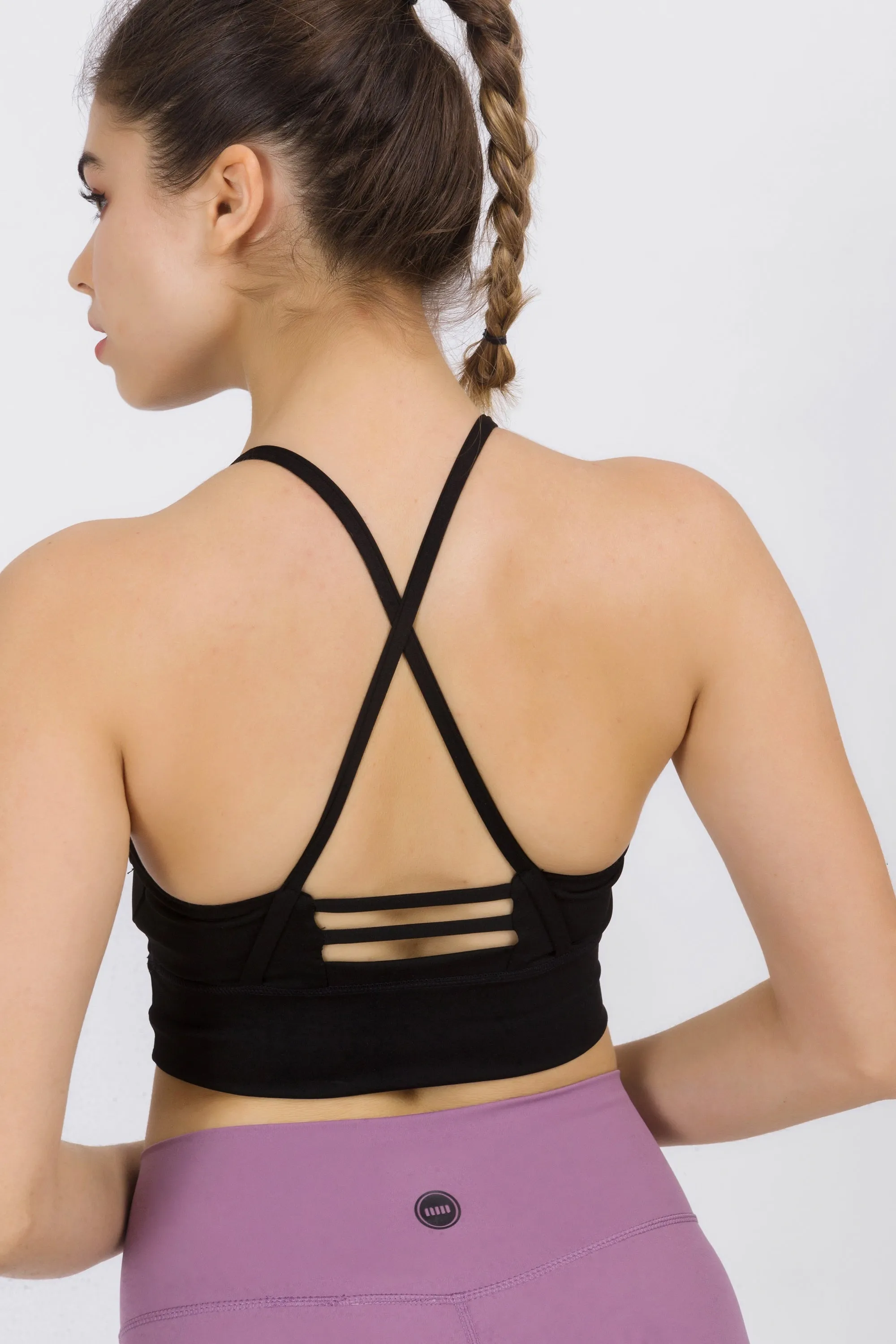 Cross-Over Back Sports Bra
