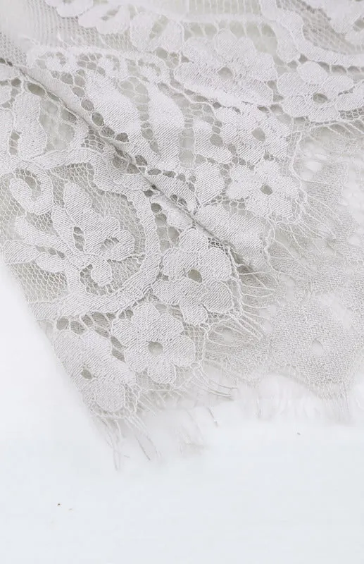 Elegant Overlay Guipure Lace Maxi Dress