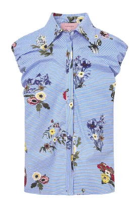 Emma Top - Blue Hawaii