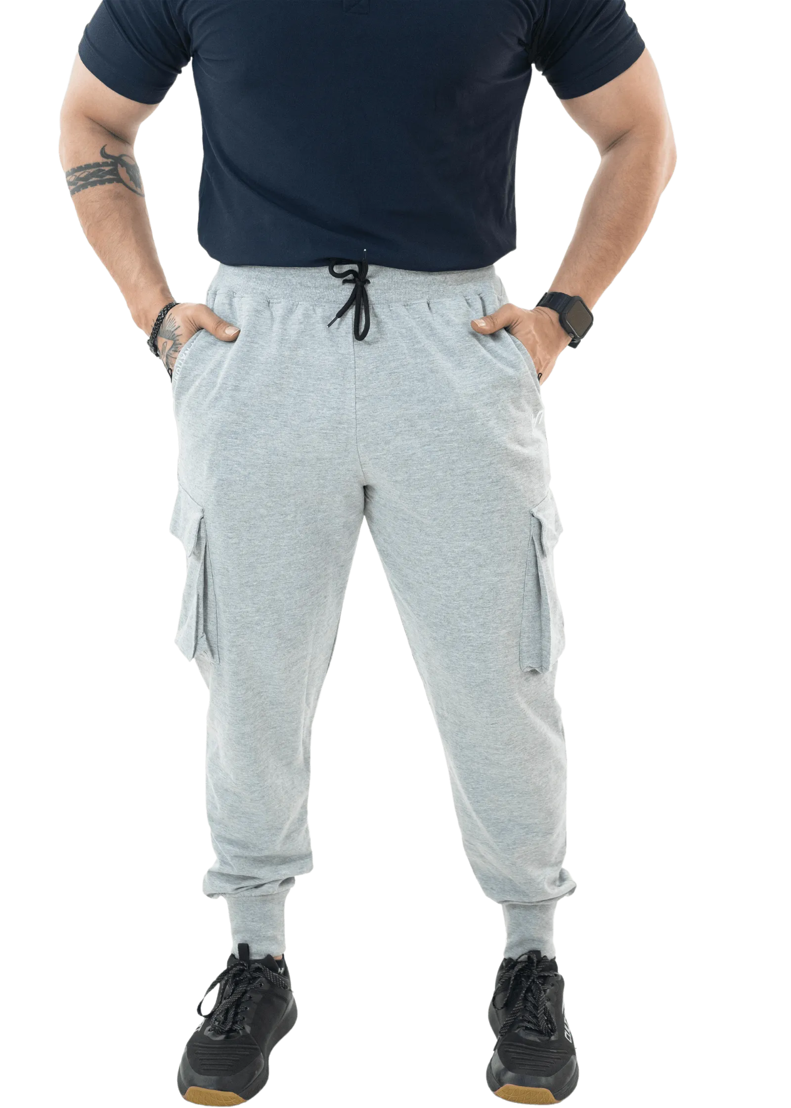 Grey Melange The Ultimate Cargo Joggers