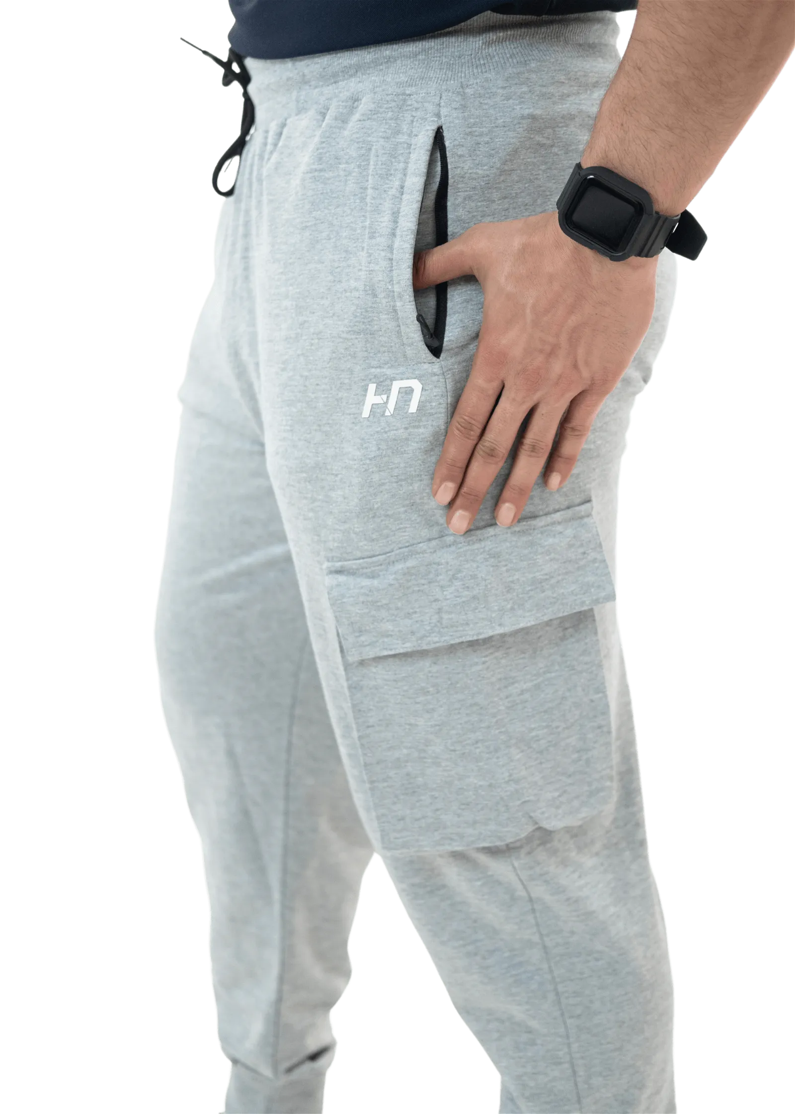 Grey Melange The Ultimate Cargo Joggers