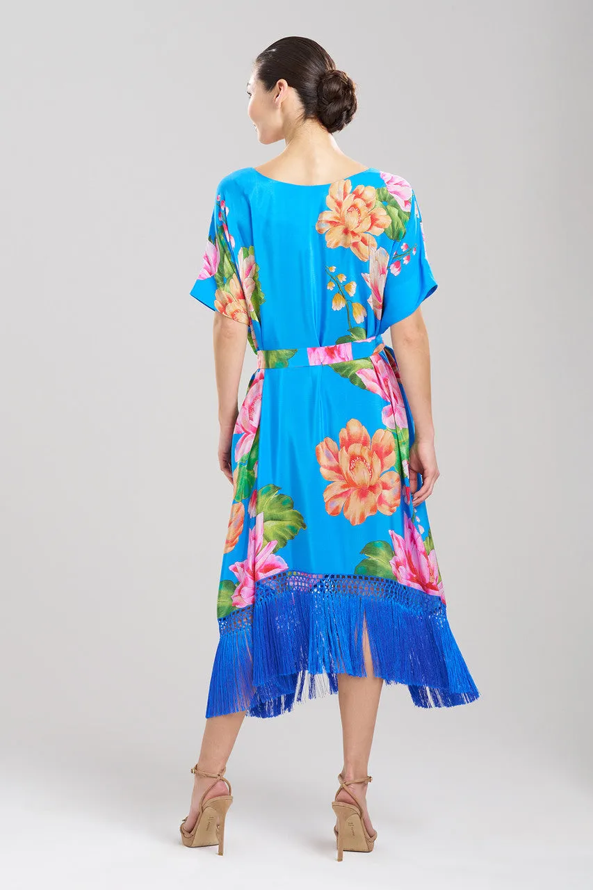 Hanabi Fringe Silk Caftan