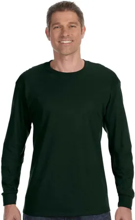 Hanes Essentials Men's Long Sleeve T-Shirt Pack, Men's Long Sleeve Tees, Crewneck Cotton T-Shirts, 4-Pack