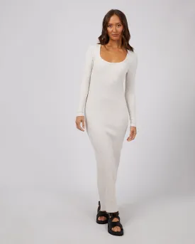 Hazel Long Sleeve Maxi Dress Oatmeal