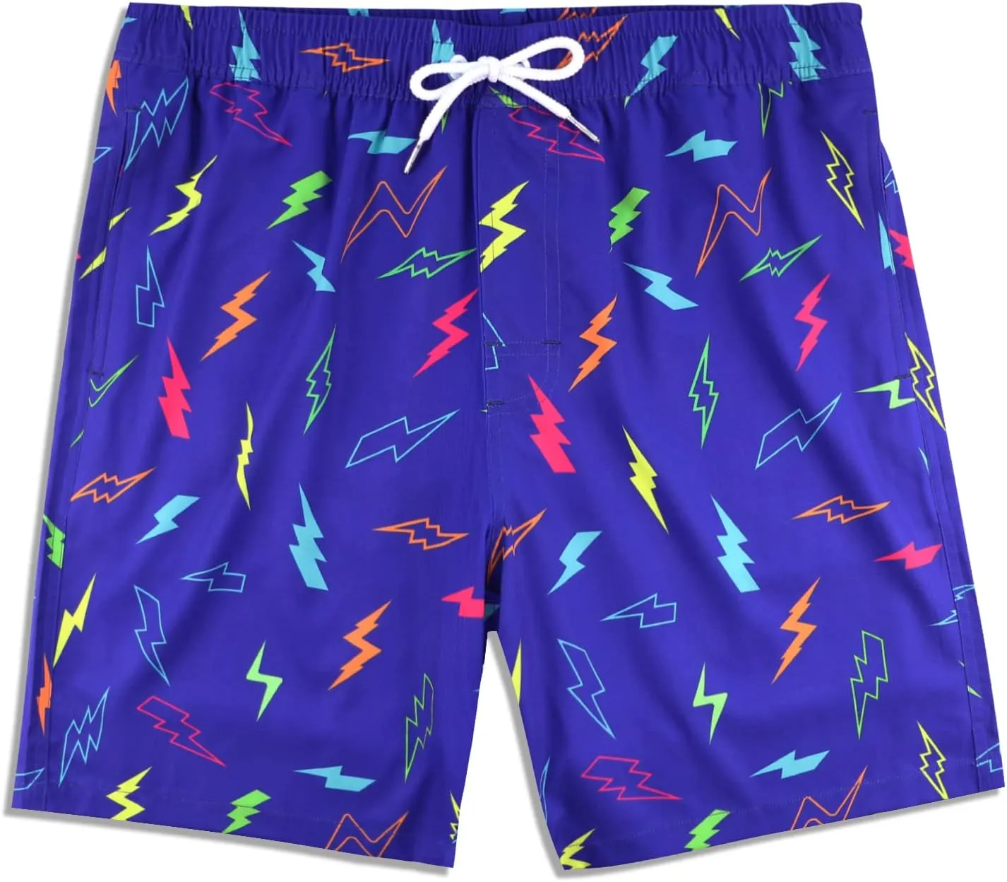 LUCOWEE Mens Swim Trunks with Compression Liner Anti Chafe Quick Dry UPF 50  Swimming Shorts 5" 7" Inseam Bathing Suit