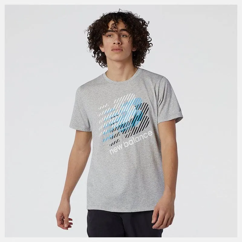 Men's Graphic Heathertech T-Shirt - Athletic Grey Heather