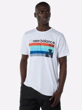 Men's Graphic Heathertech T-Shirt - White/Multi