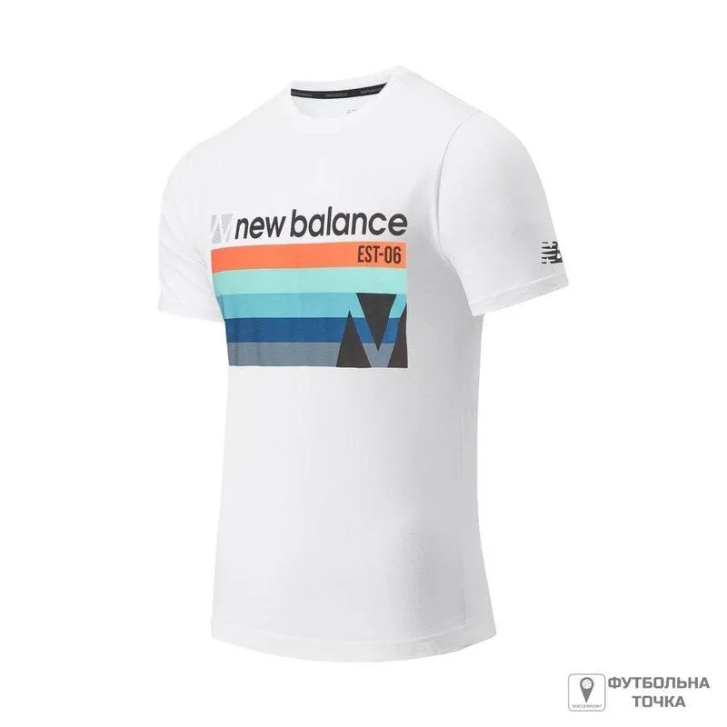 Men's Graphic Heathertech T-Shirt - White/Multi