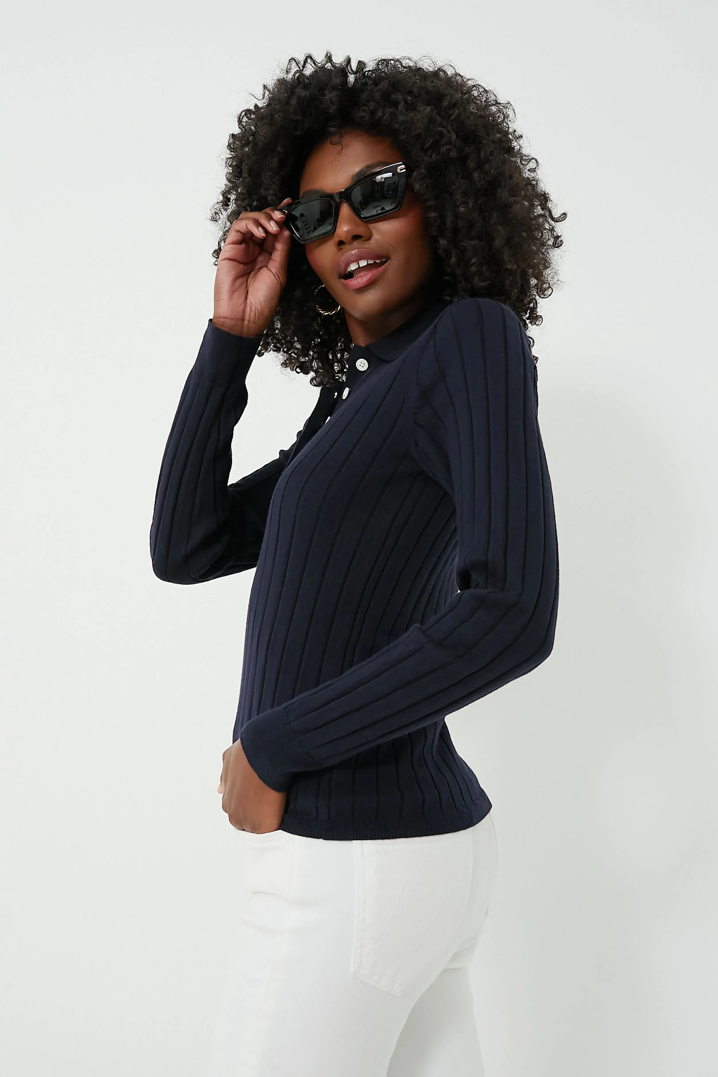 Navy Amanda Polo
