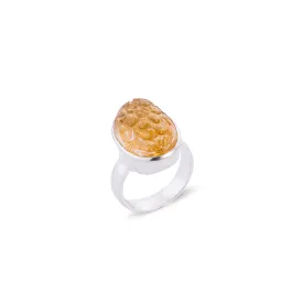 Orla Citrine Ring, Sterling Silver