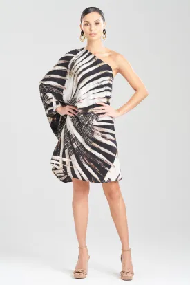 Palawan One Shoulder Beaded Silk Top