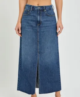 PEYTON DENIM MIDI SKIRT