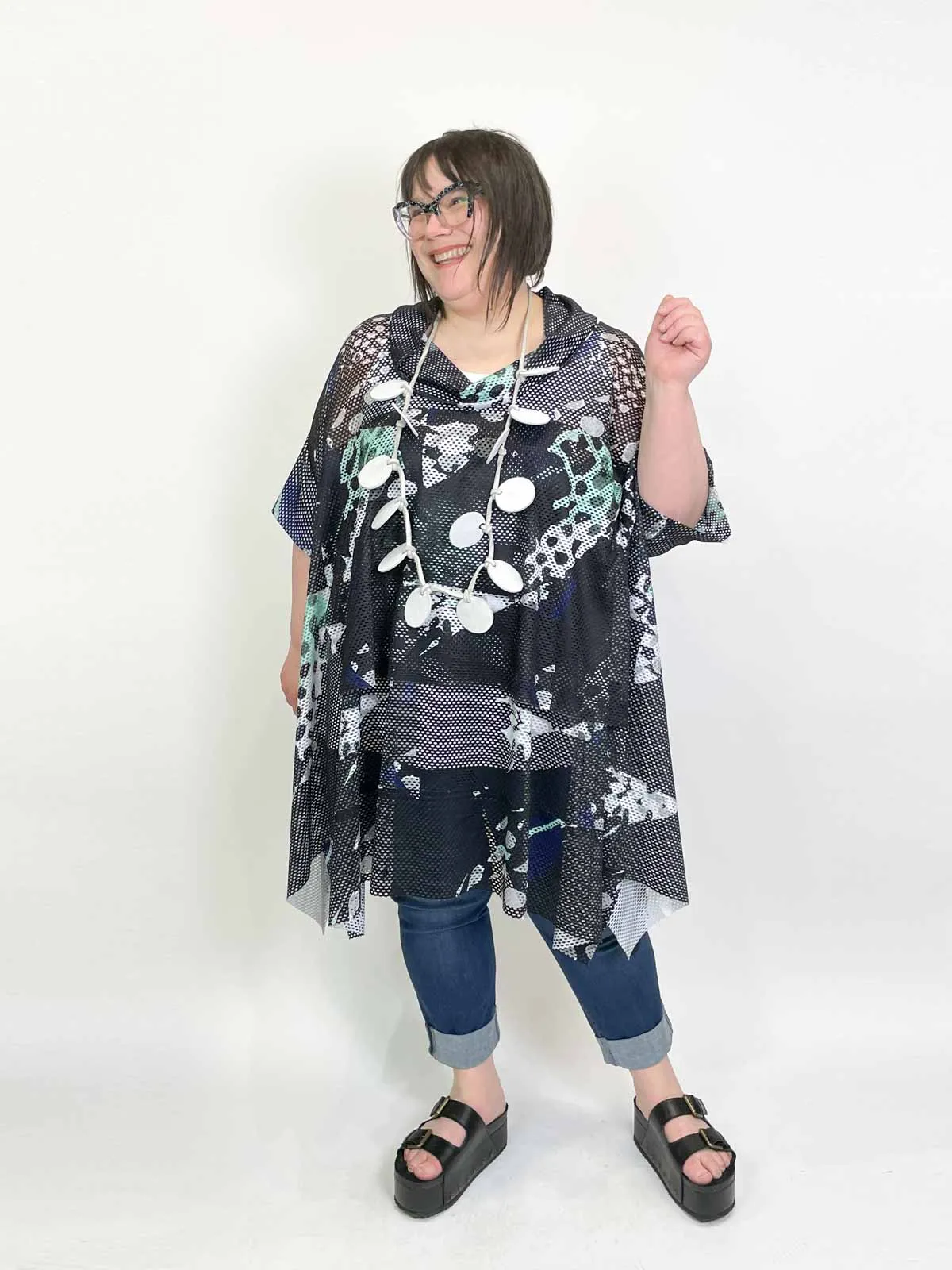 Pianist Tunic, Black Multi