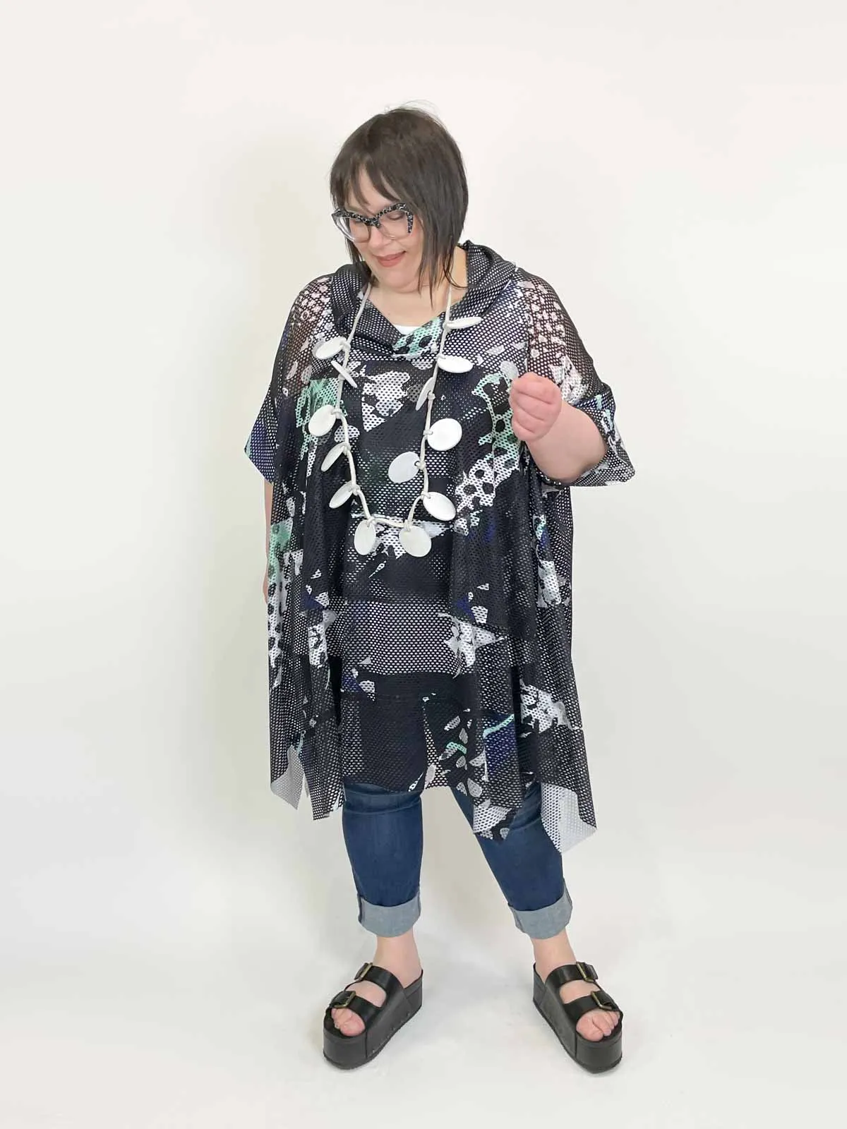 Pianist Tunic, Black Multi