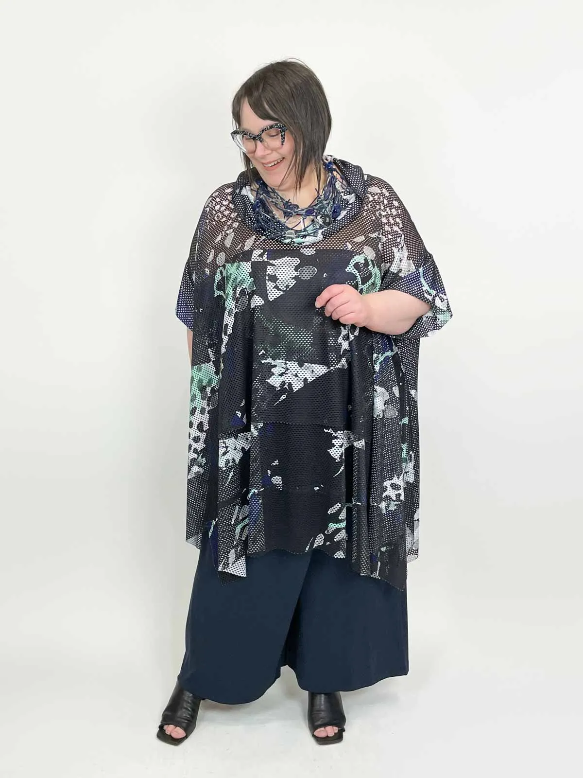 Pianist Tunic, Black Multi