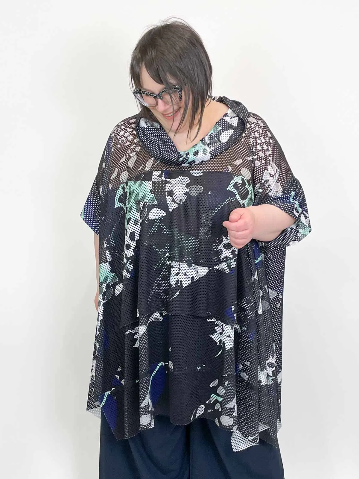 Pianist Tunic, Black Multi
