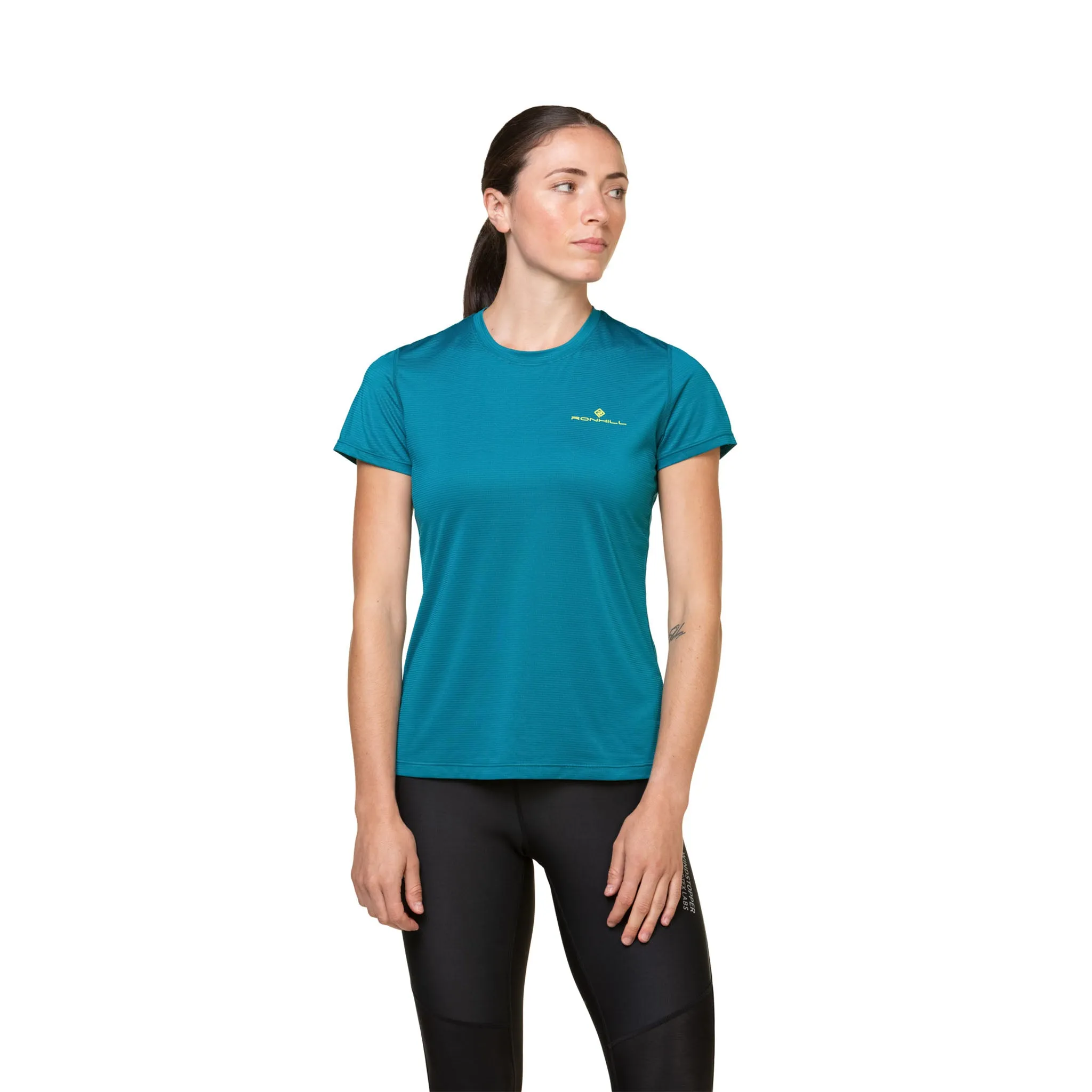 Ronhill | Women's Tech S/S Tee - Marine/Acid