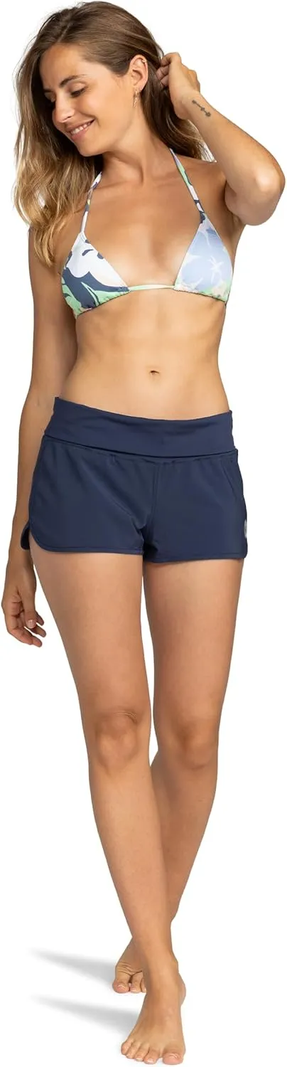 Roxy Women's Board Shorts ?CTummy Control, 4-Way Stretch, Quick-Dry 2" Inseam Swim Shorts, UPF 50  Beach Shorts