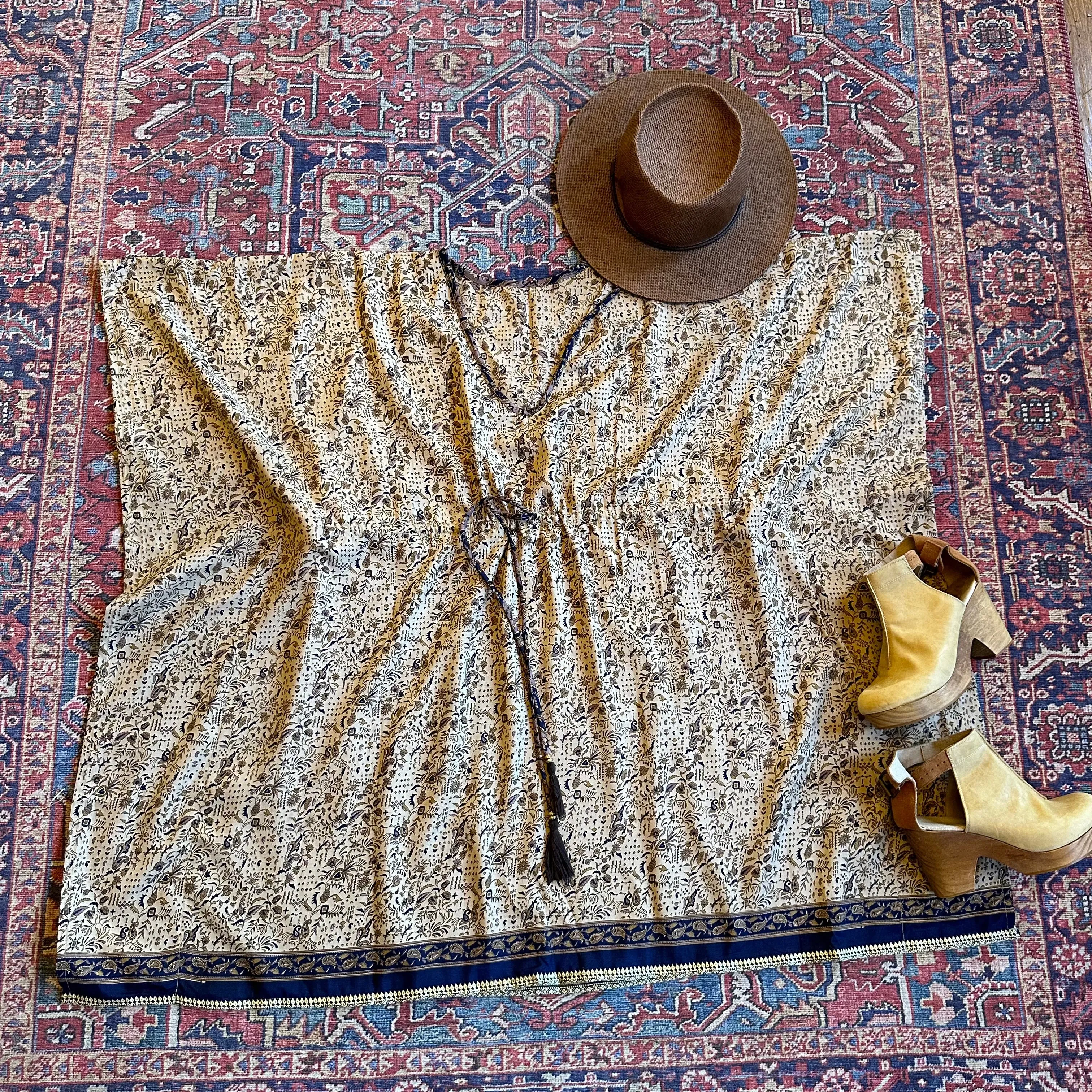 Size 2-12 Upcycled Adjustable Sari Tunic