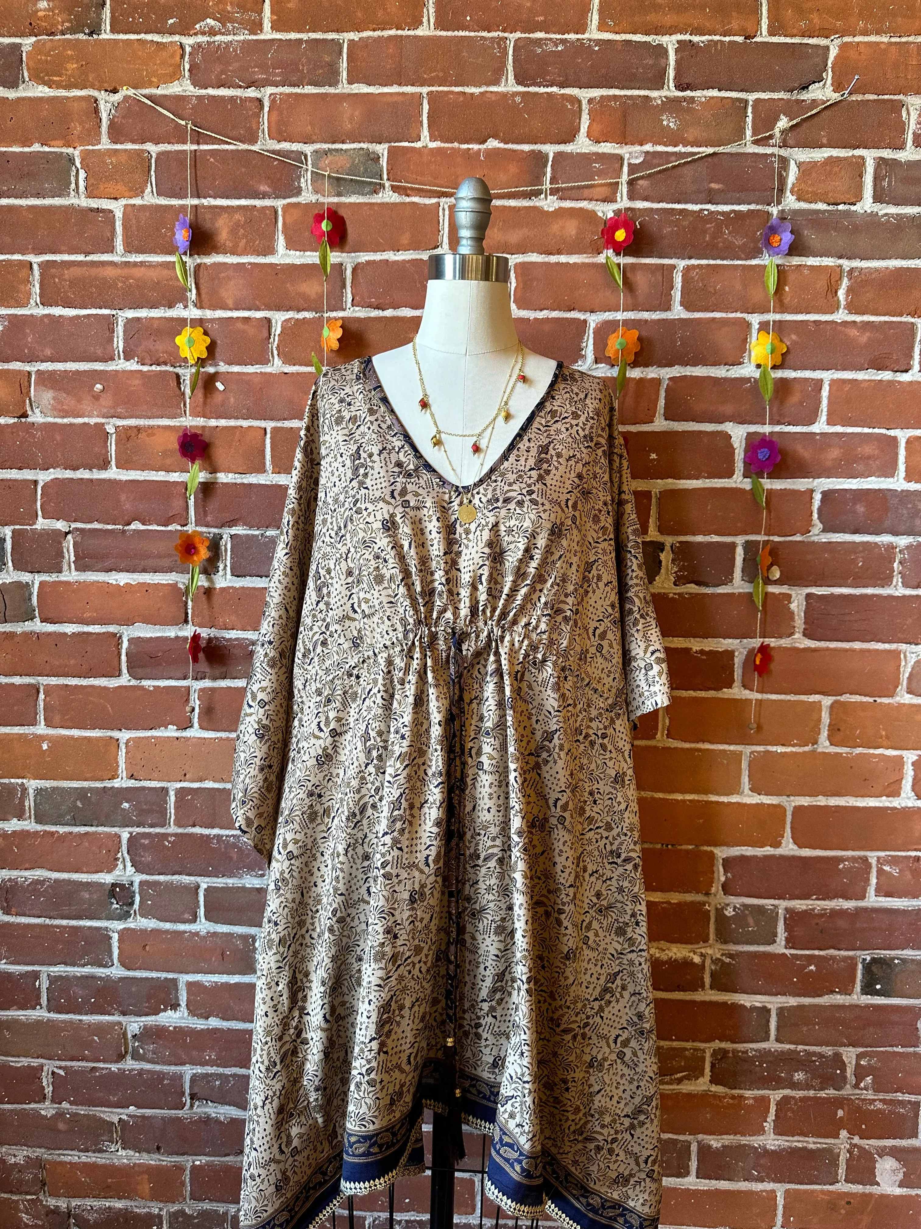 Size 2-12 Upcycled Adjustable Sari Tunic
