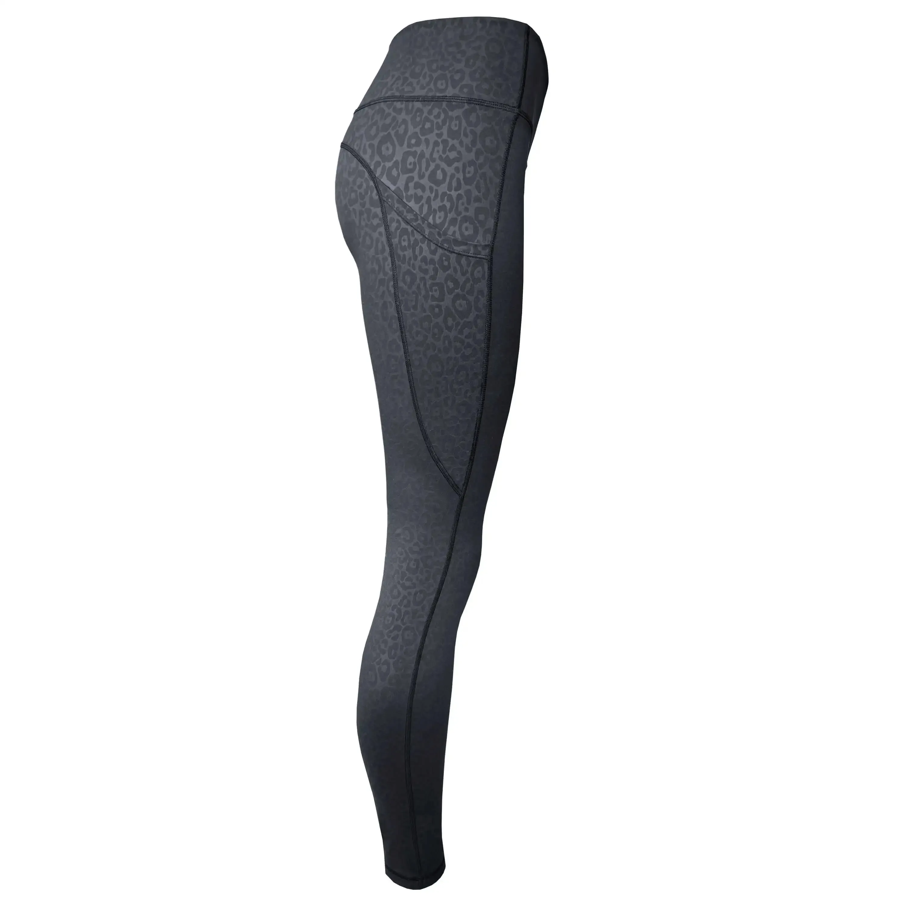 Swim & Gym Leggings for Women UPF 50  | Cheetah - Black