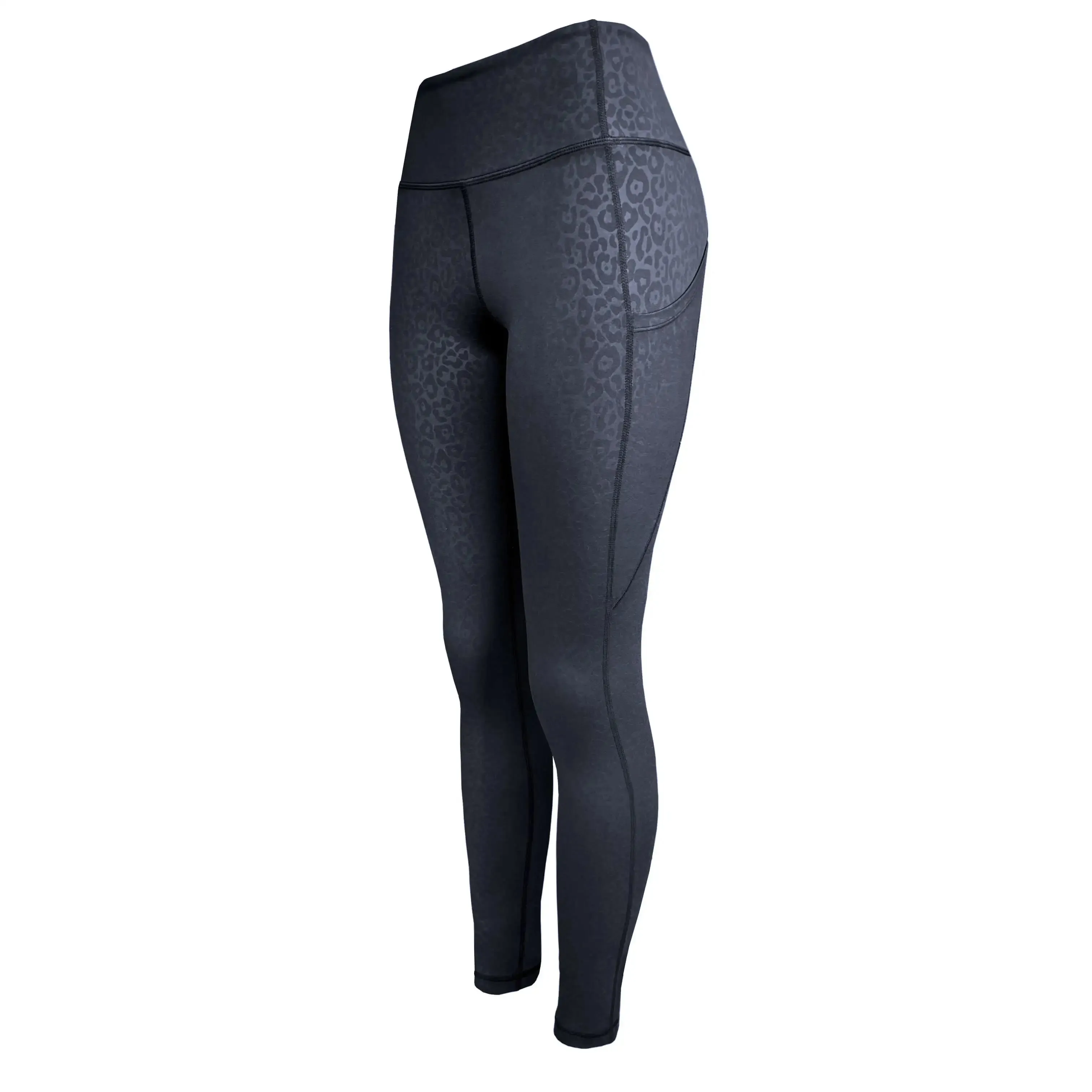 Swim & Gym Leggings for Women UPF 50  | Cheetah - Black