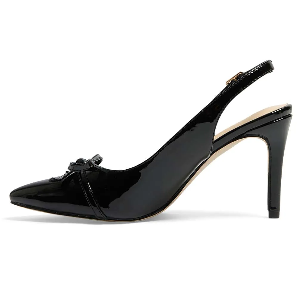 Wish Heel in Black Patent