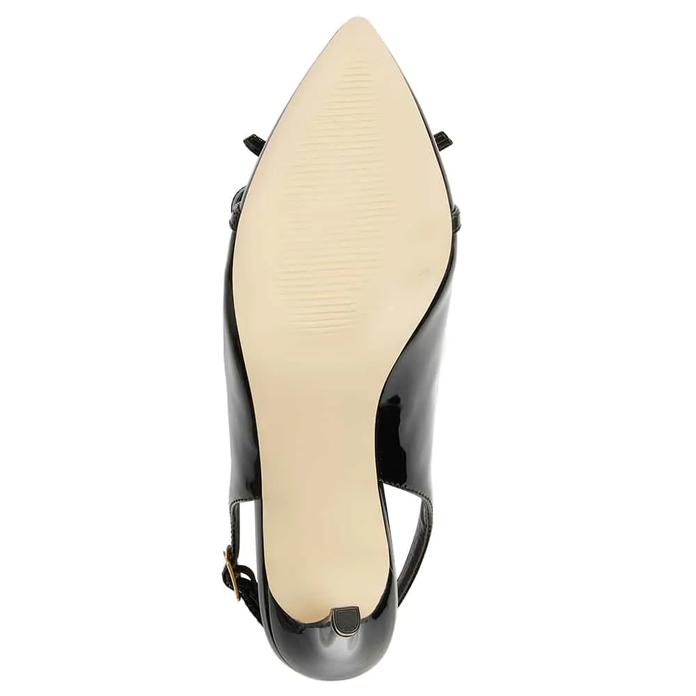 Wish Heel in Black Patent