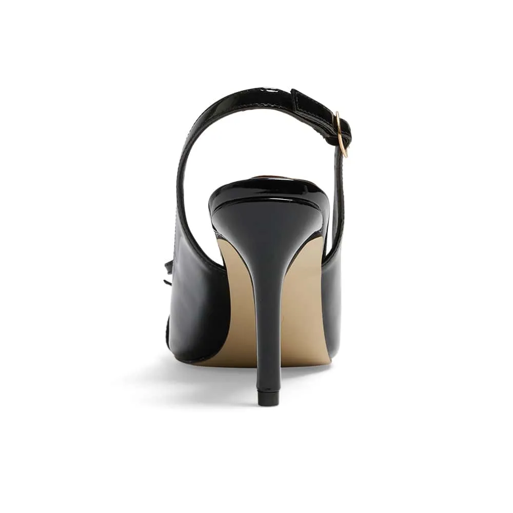 Wish Heel in Black Patent