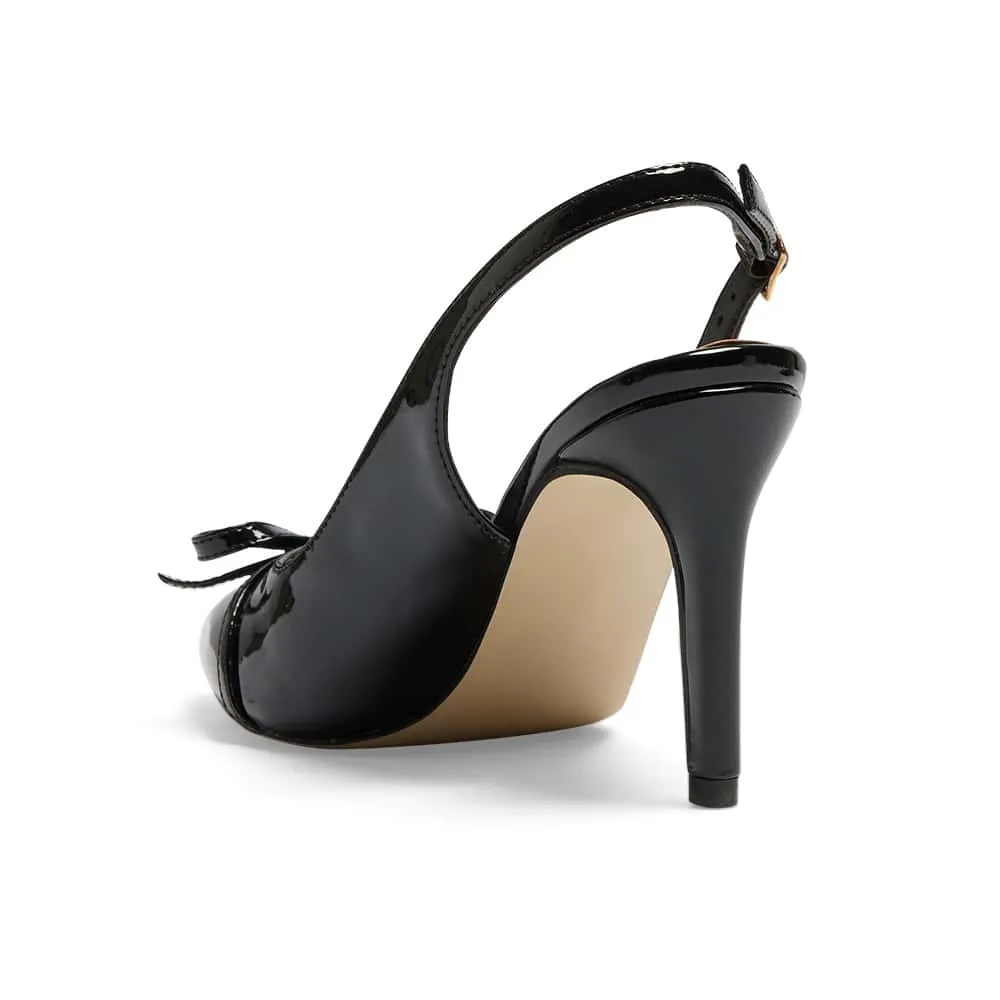 Wish Heel in Black Patent
